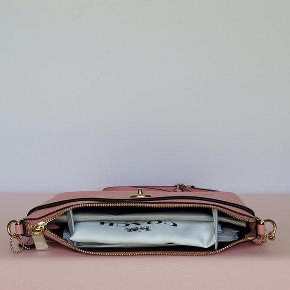 COACH Polly Pebbled Leather Crossbody Bag- Candy Pink color ⭐ - Picture 12 of 16